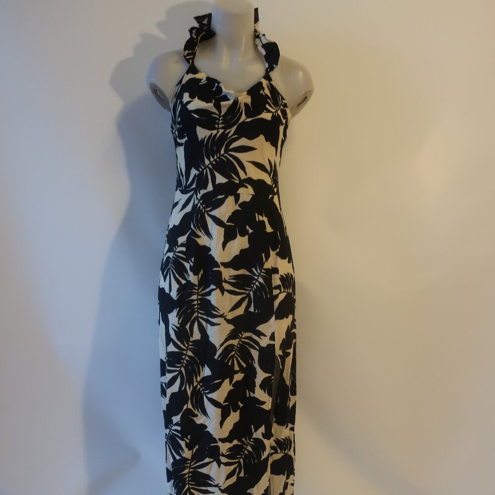 NWT Womens Tina Demel Black, Cream Wailea Midi Dress S